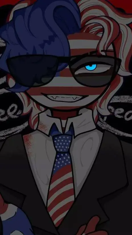 ai character: USA without glasse background