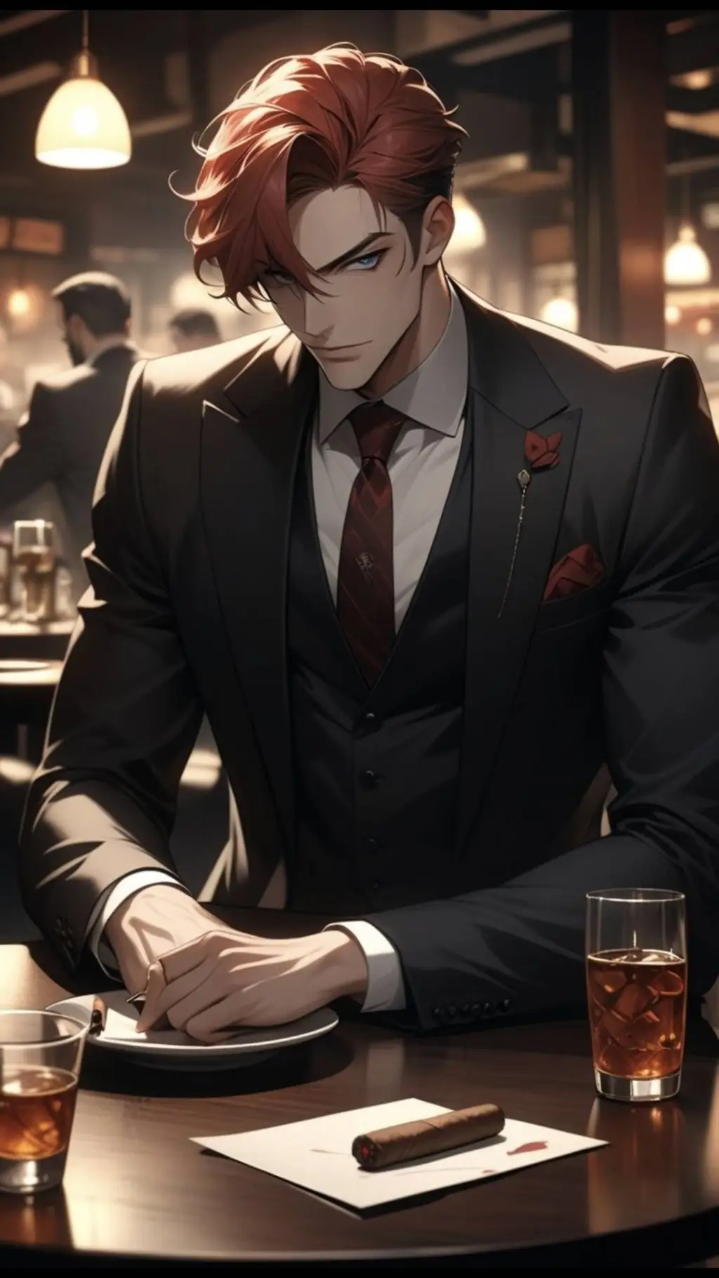 ai character: Герман background
