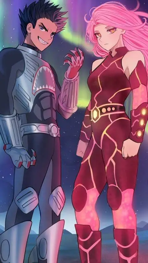 ai character: Sharkboy&Lavagirl background