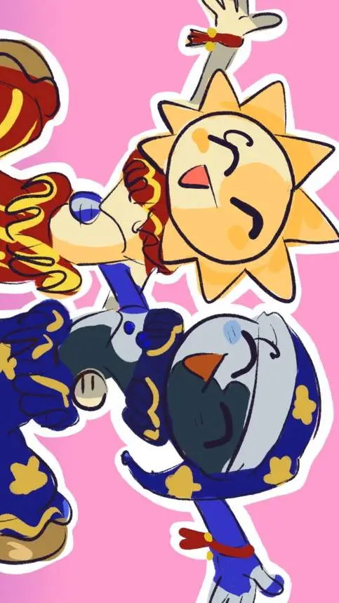 ai character: ☀️Sun and Moon 🌙 background