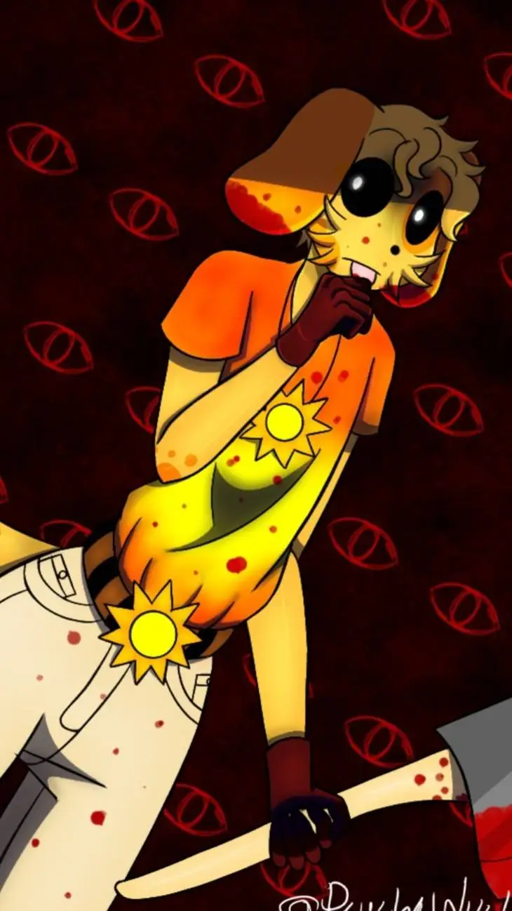 ai character: Crazy DogDay background