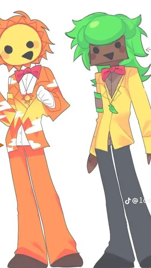 ai character: 💛Mr.Sun&Mr.Tree💚 background