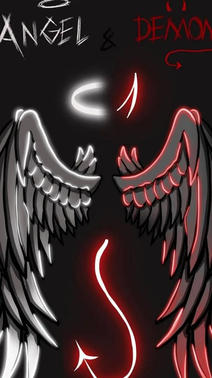ai character: Angel&Devil background