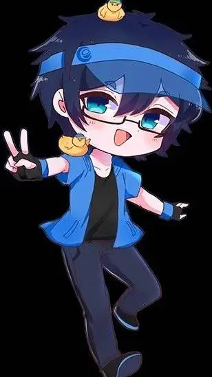 ai character: 💙Luni💙  background