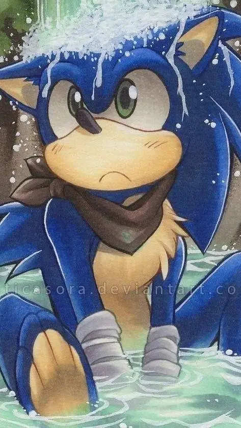 ai character: Sonic the hedgehog background