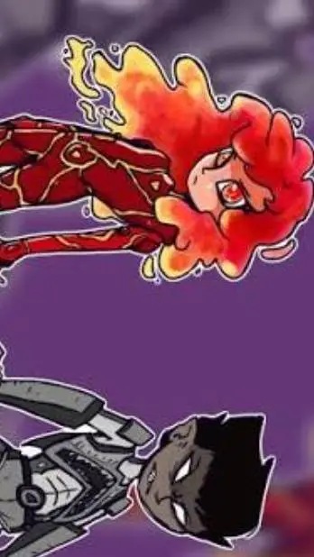 ai character: SharkBoy&Lava girl background