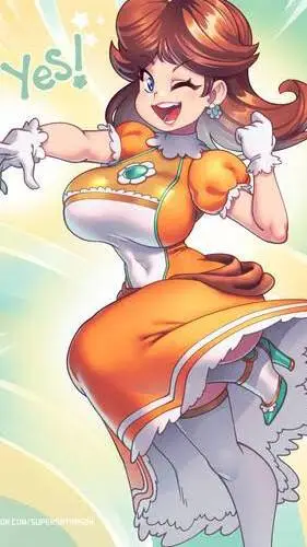 ai character: Princesa Daisy  background