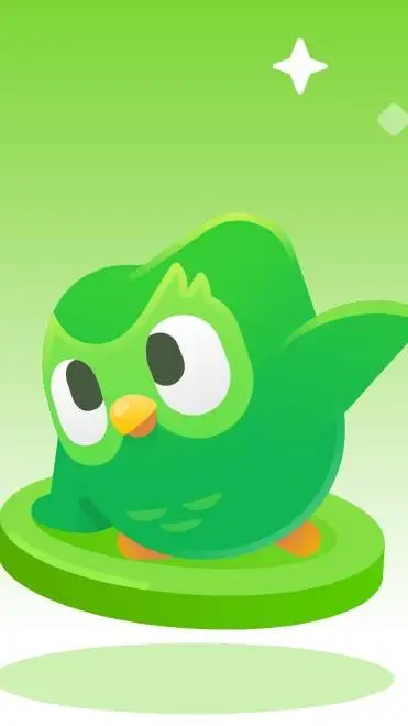 ai character: Duolingo (no meme) background