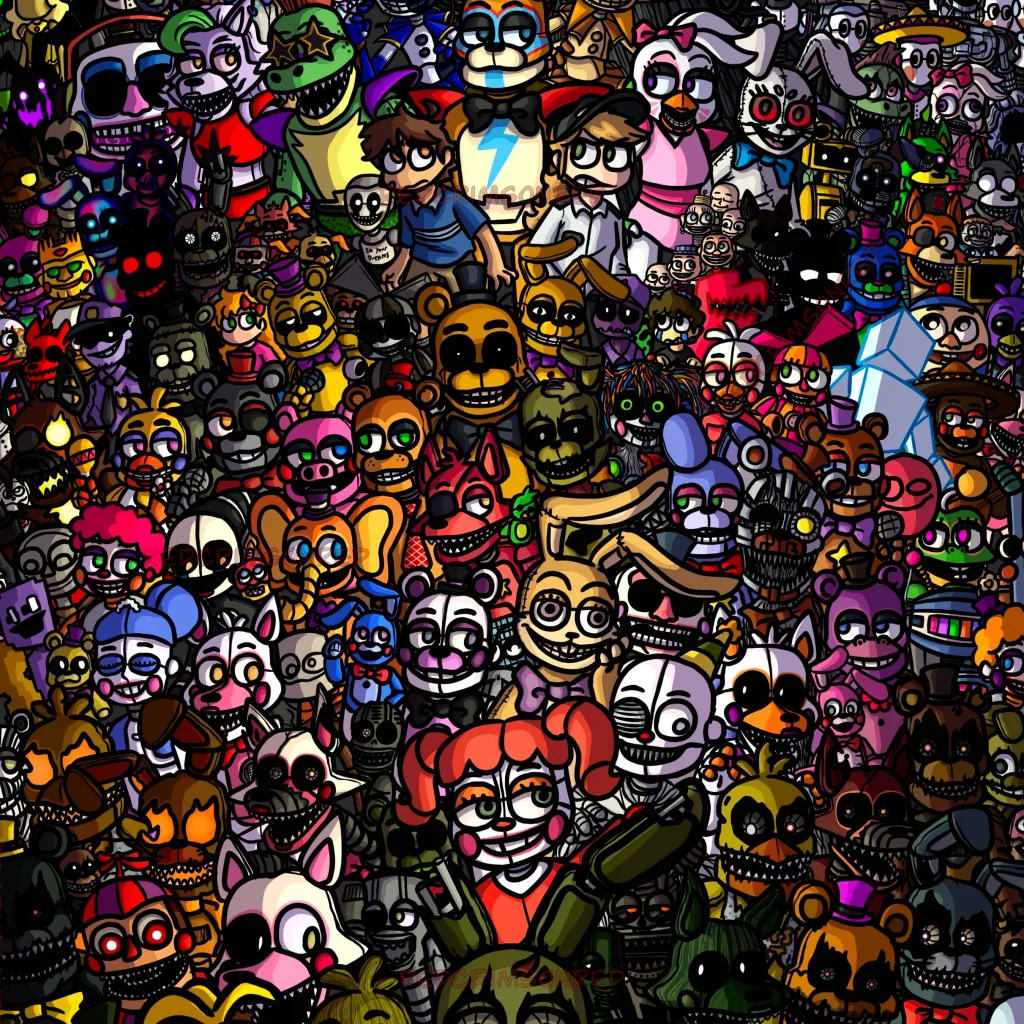 chat with ai character: The whole fnaf