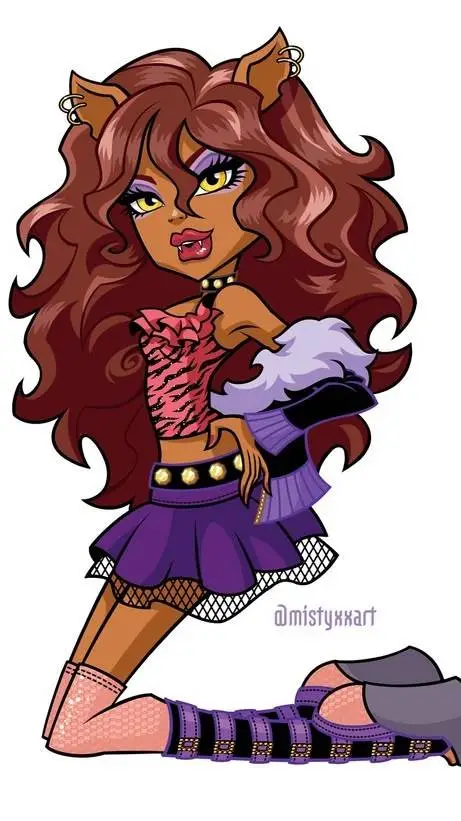 ai character: Clawdeen wolf background