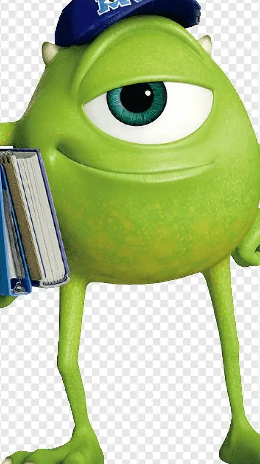 ai character: mike wazowski  background