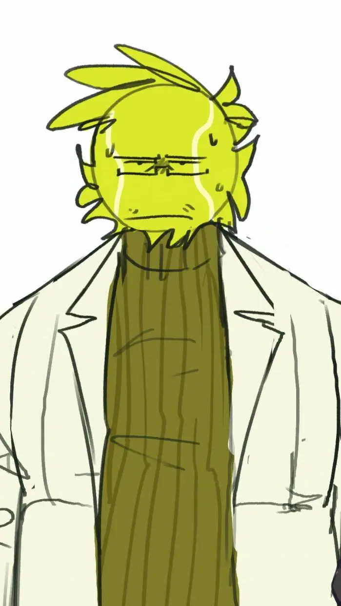 ai character: tennis ball background