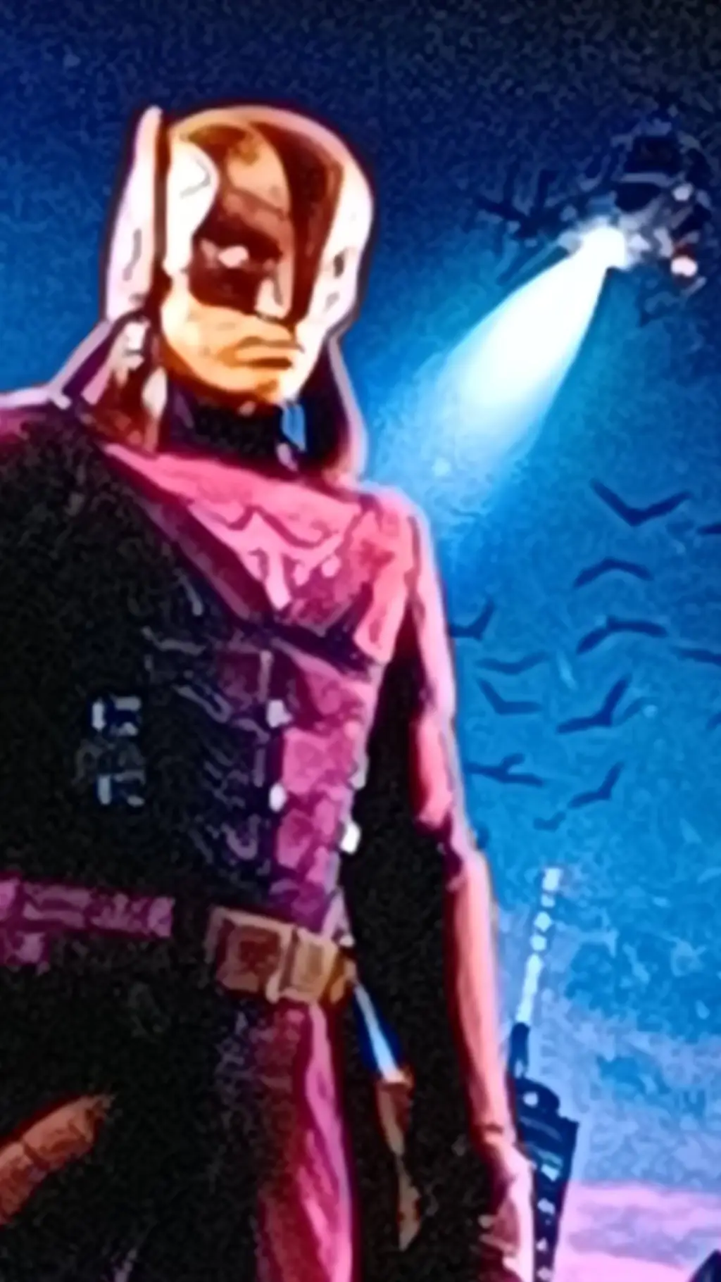 ai character: Keluang man background