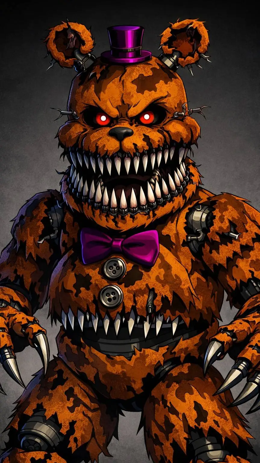 ai character: nigmaret fredbear  background