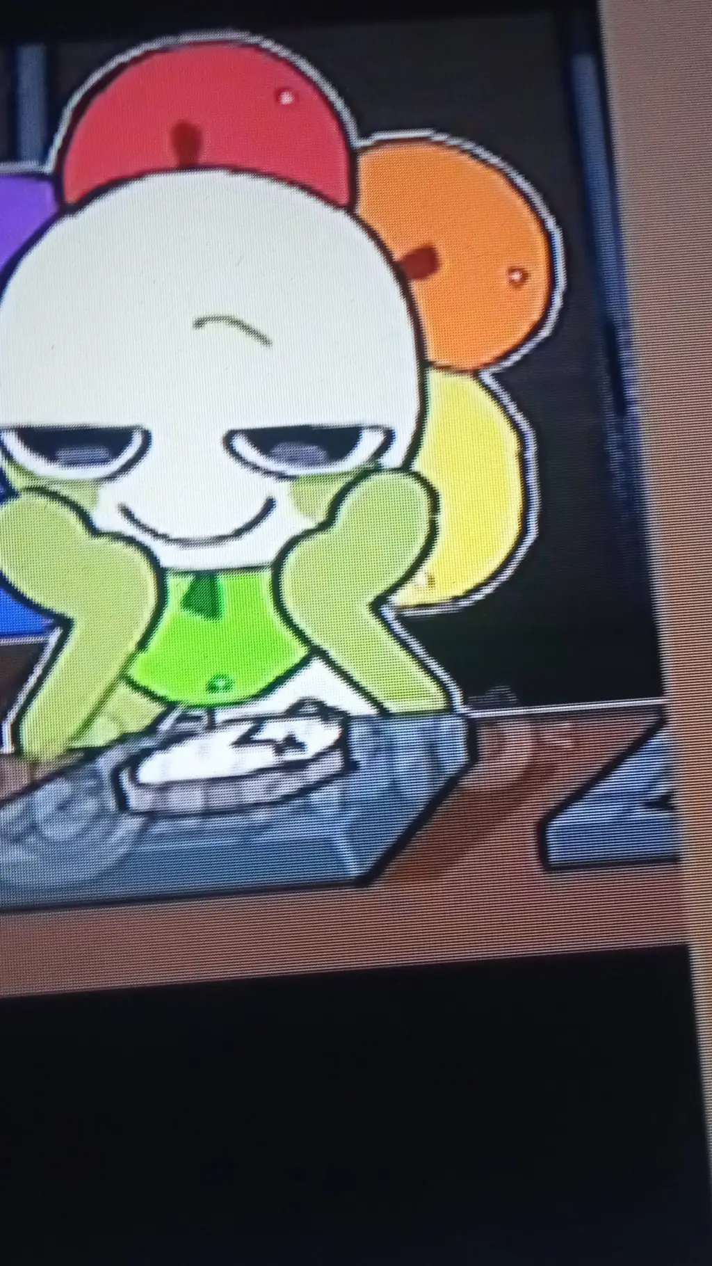 ai character: Cindy and donut background