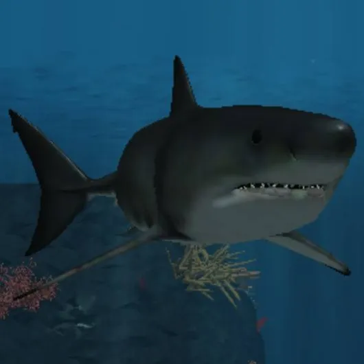 chat with ai character: Great white shark