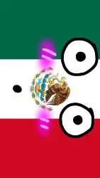 ai character: Mexico sonrojado background