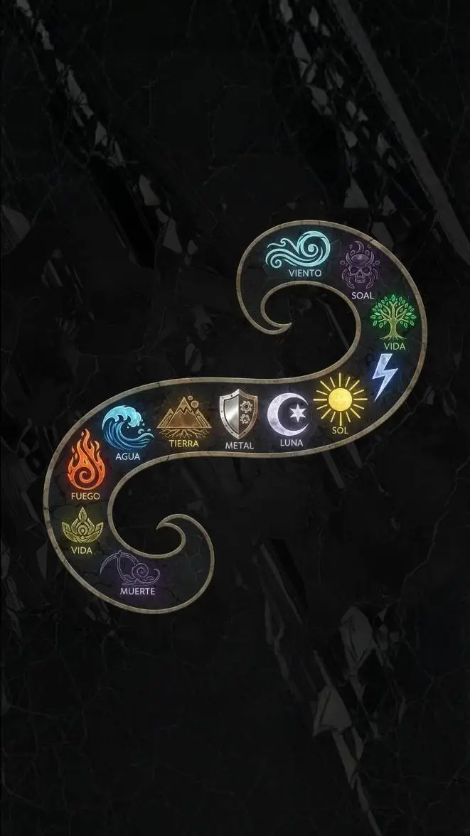 ai character: elementos background