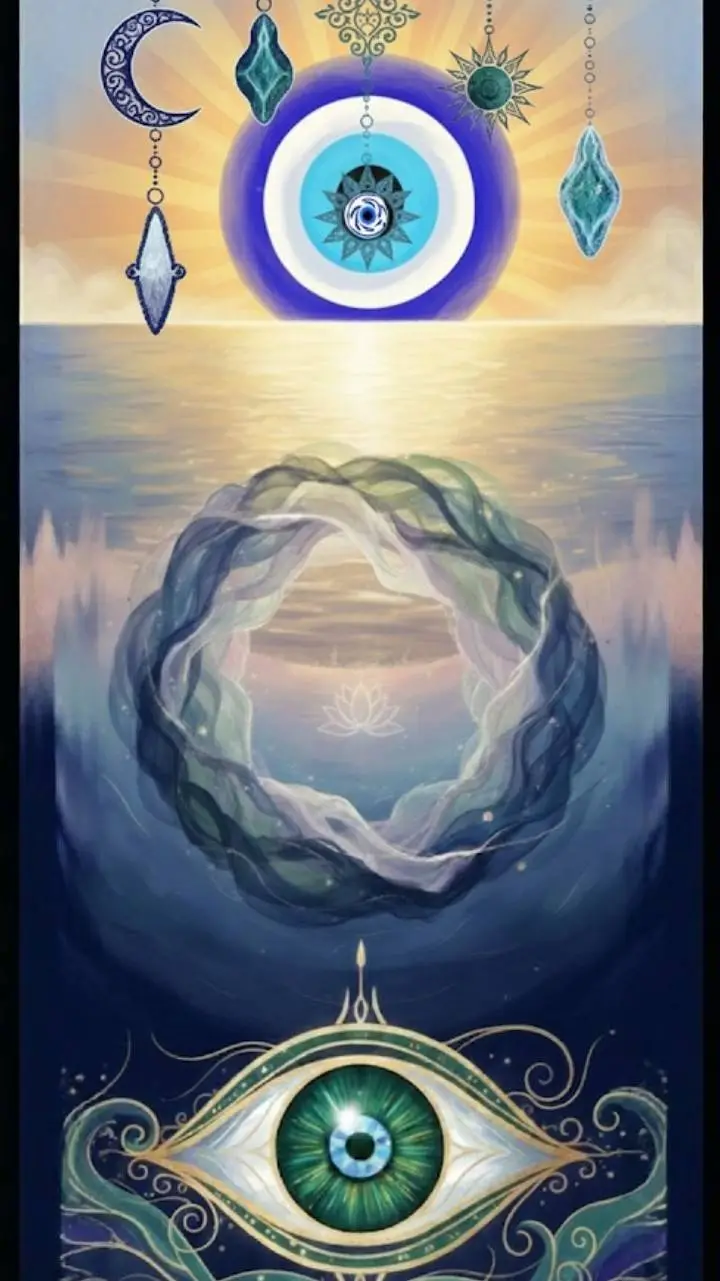 ai character: arte meditativo background