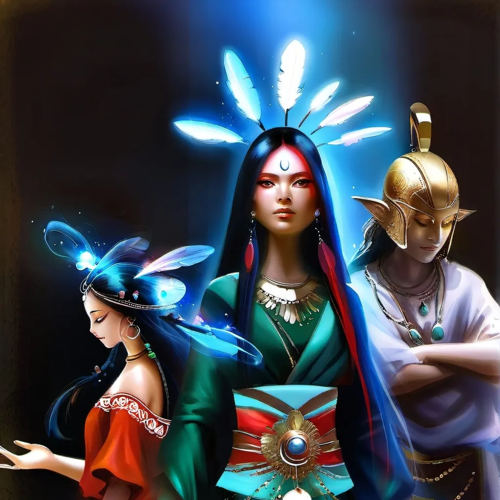 chat with ai character: las tres chamanes2