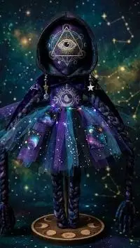 ai character: tutu cósmico background