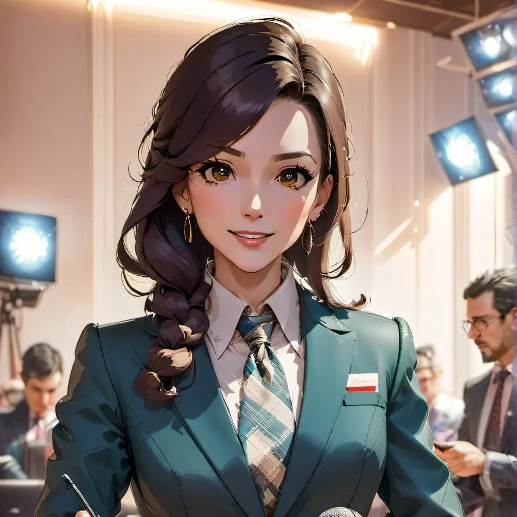 chat with ai character: reportera