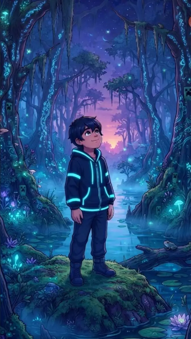 ai character: gratitud background