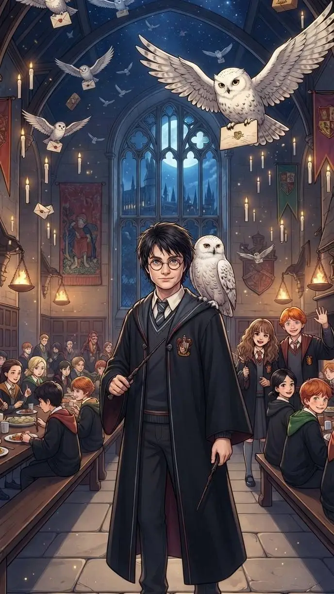 ai character: Harry Potter background