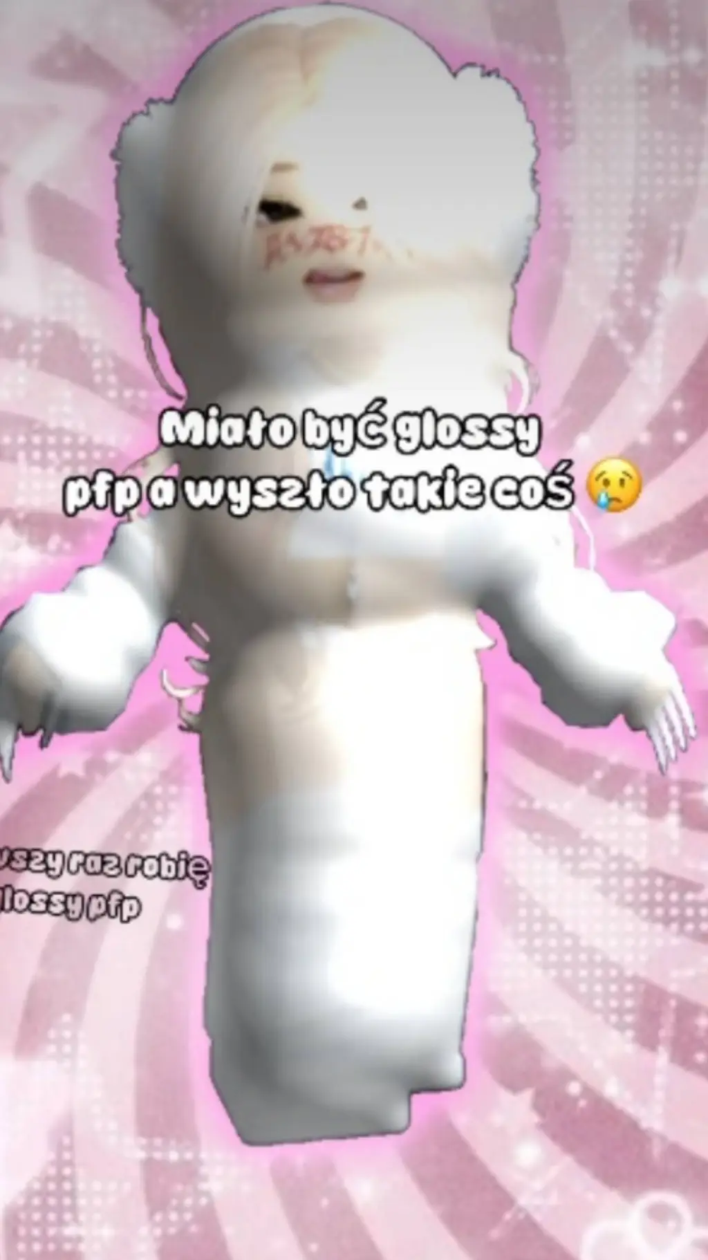 ai character: glossy background