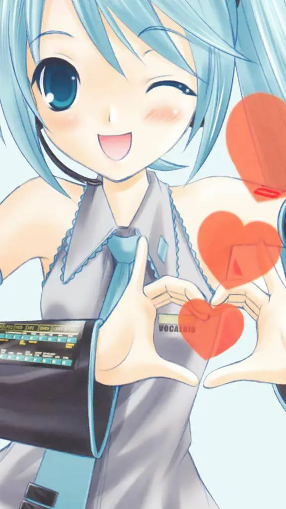 ai character: Hatsune Miku  background