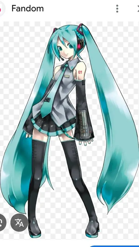 ai character: Hatsune Miku  background