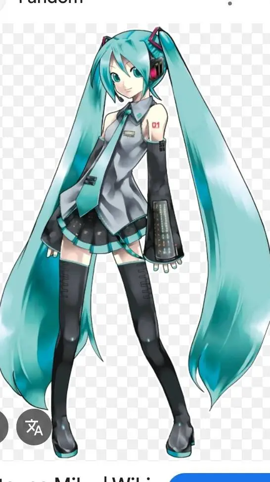ai character: Hatsune Miku  background