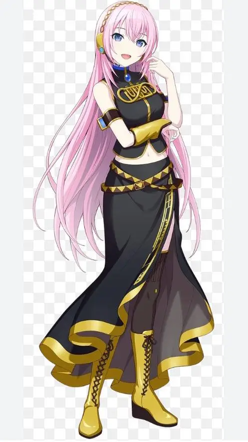 ai character: megurine Lukas  background