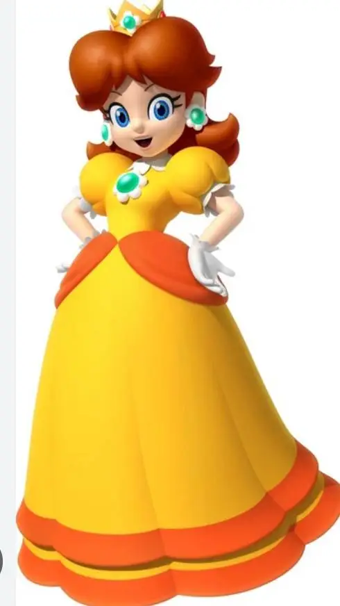 ai character: princesse Daisy  background