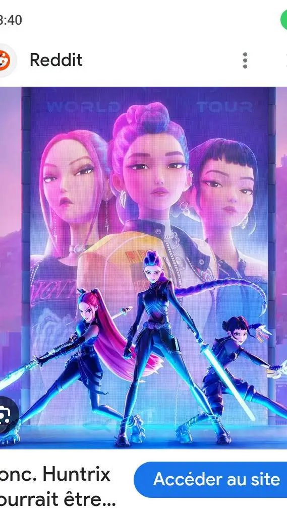 ai character: les huntrix  background