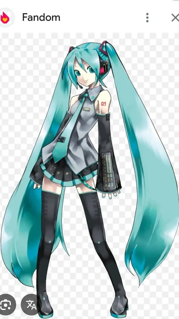 ai character: Hatsune Miku  background