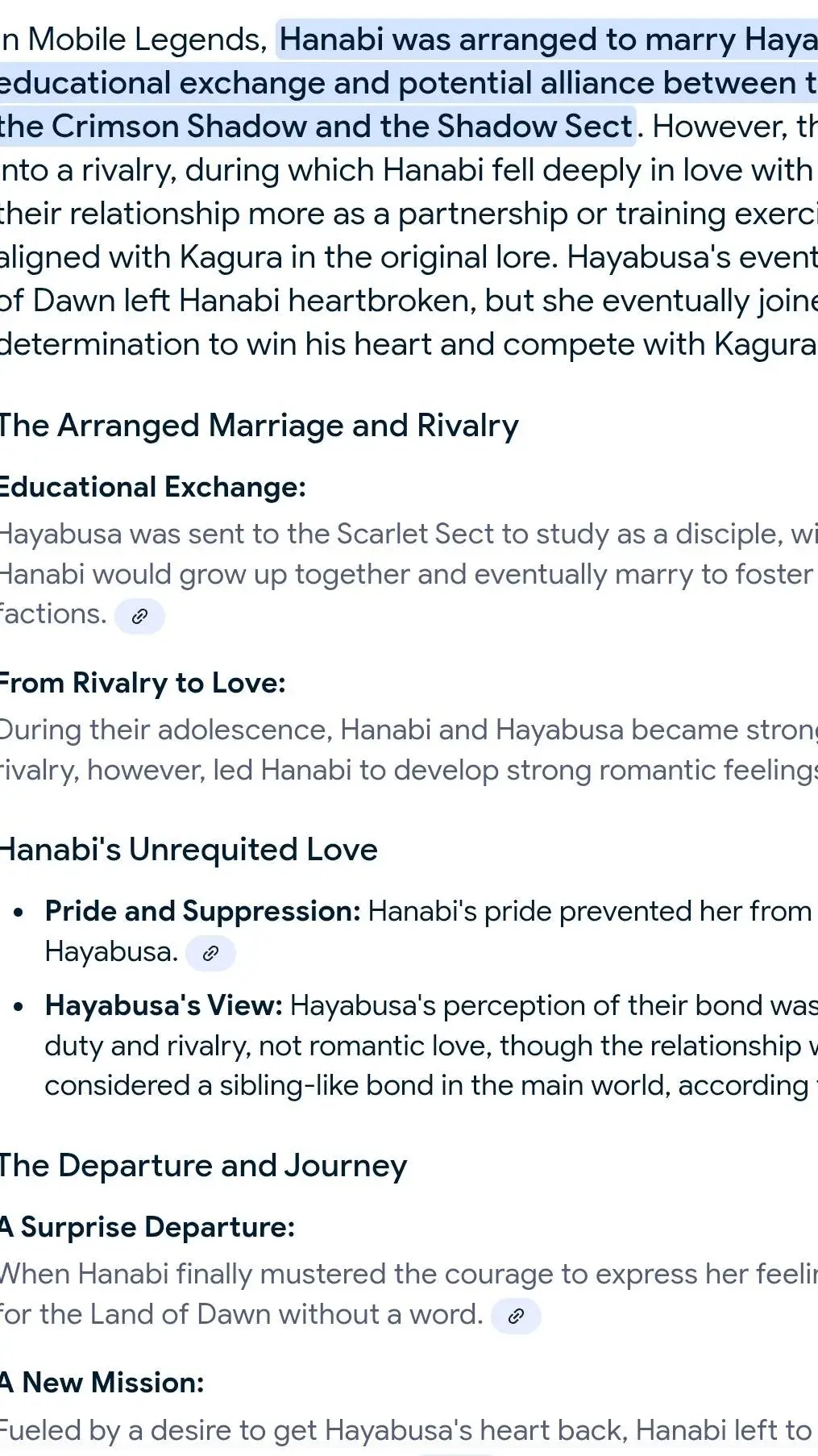 ai character: Hanabi and hayabus background