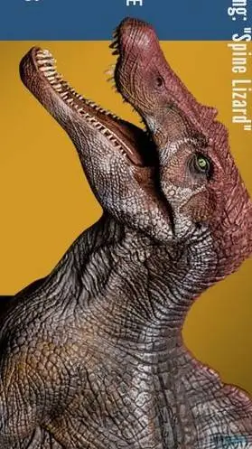 ai character: spinosaurus  background