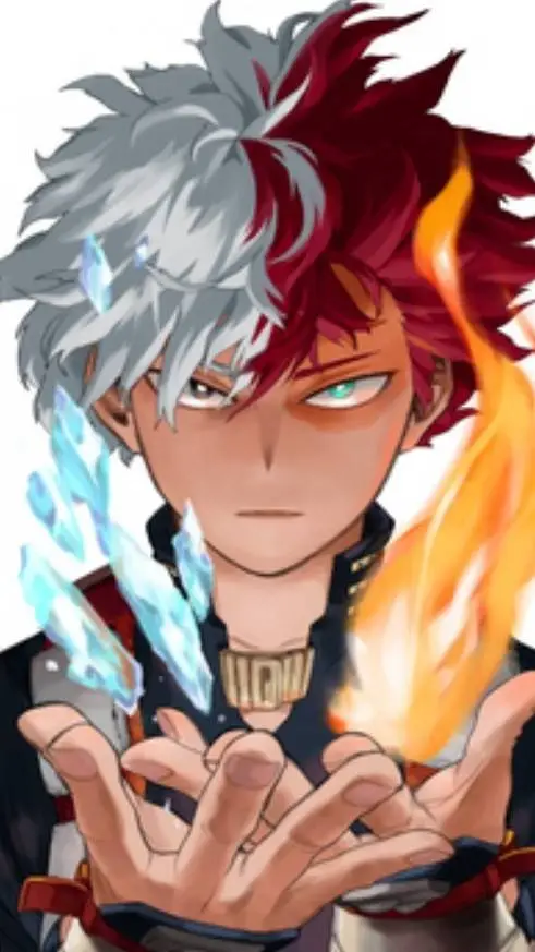 ai character: Shoto todoroki background