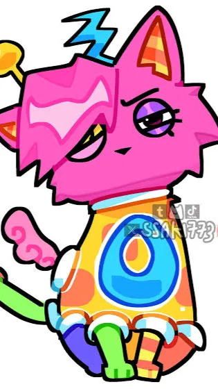 ai character: ZOOBLE (CAT VER) background