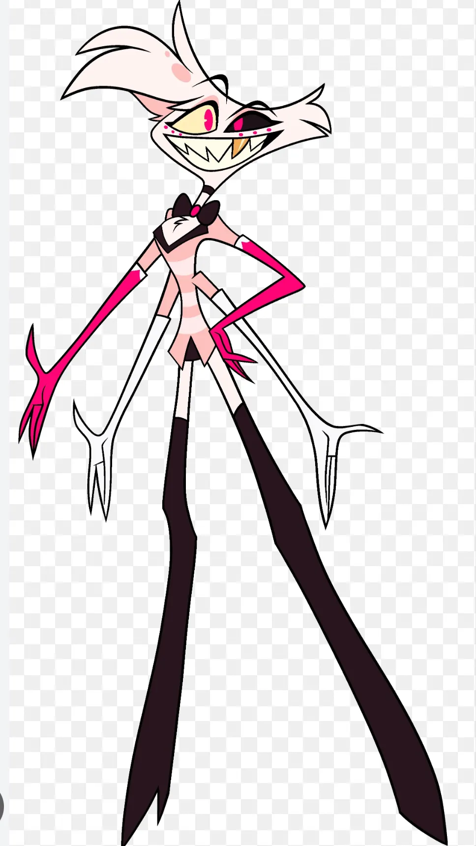 ai character: Angel dust and Al  background