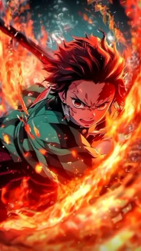 ai character: Tanjiro Kamado  background