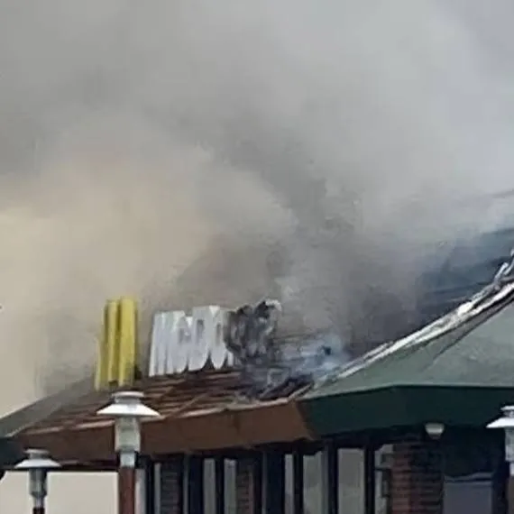 chat with ai character: mcdonald's on fire