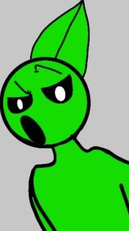 ai character: Muerte verde background