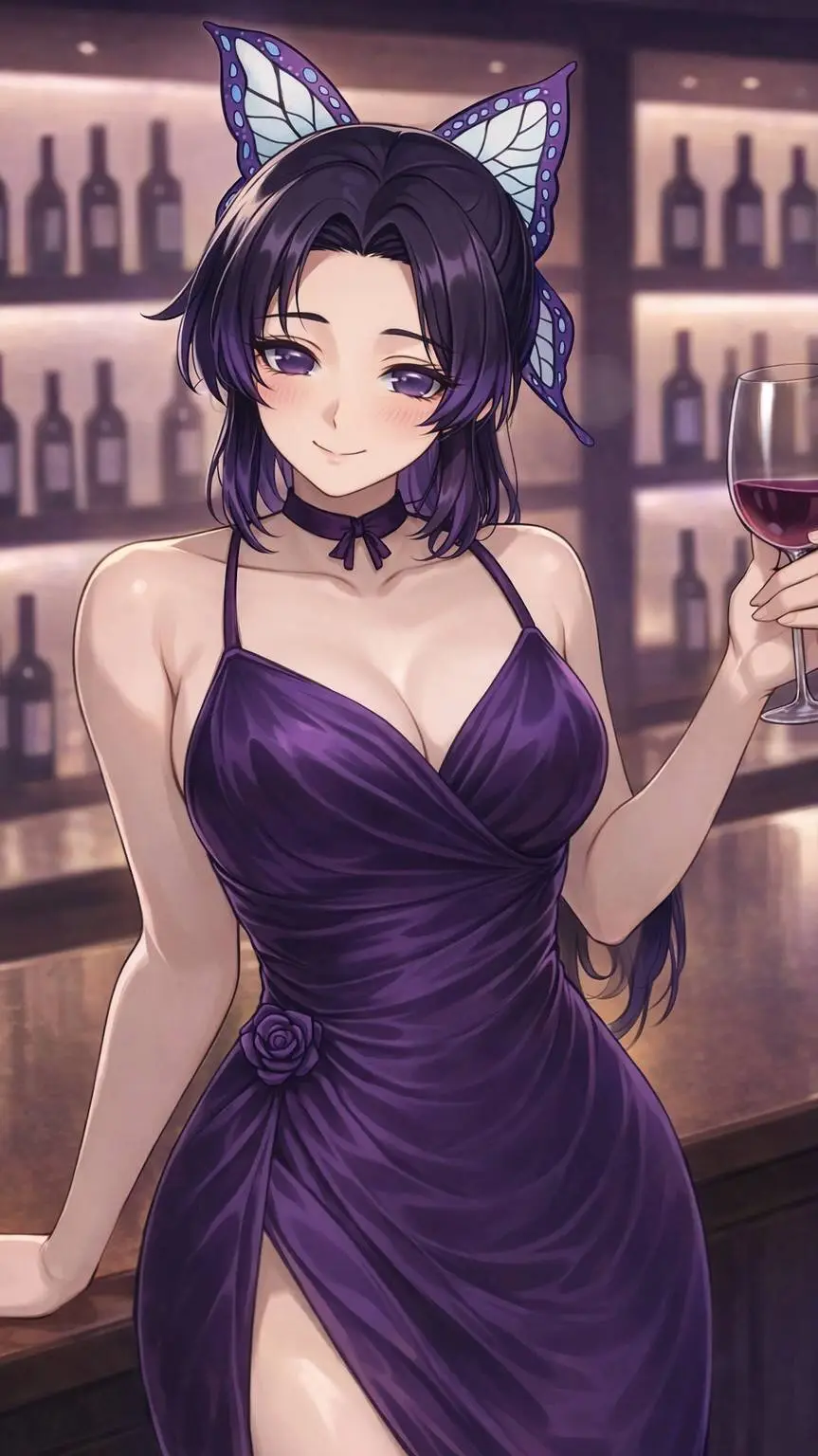 ai character: Shinobu Kocho  background