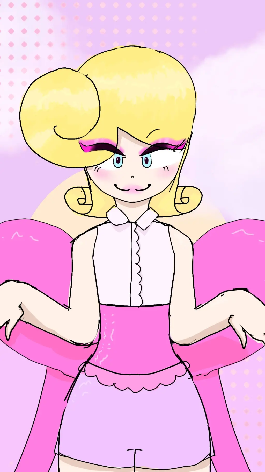 ai character: glisten background