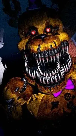 ai character: Nightmare Fredbear background