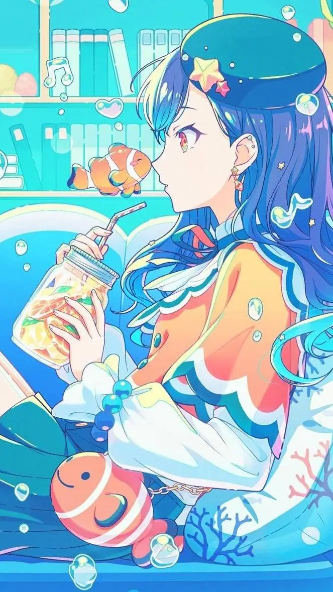 ai character: 💖Akian💖  💙🧡 background