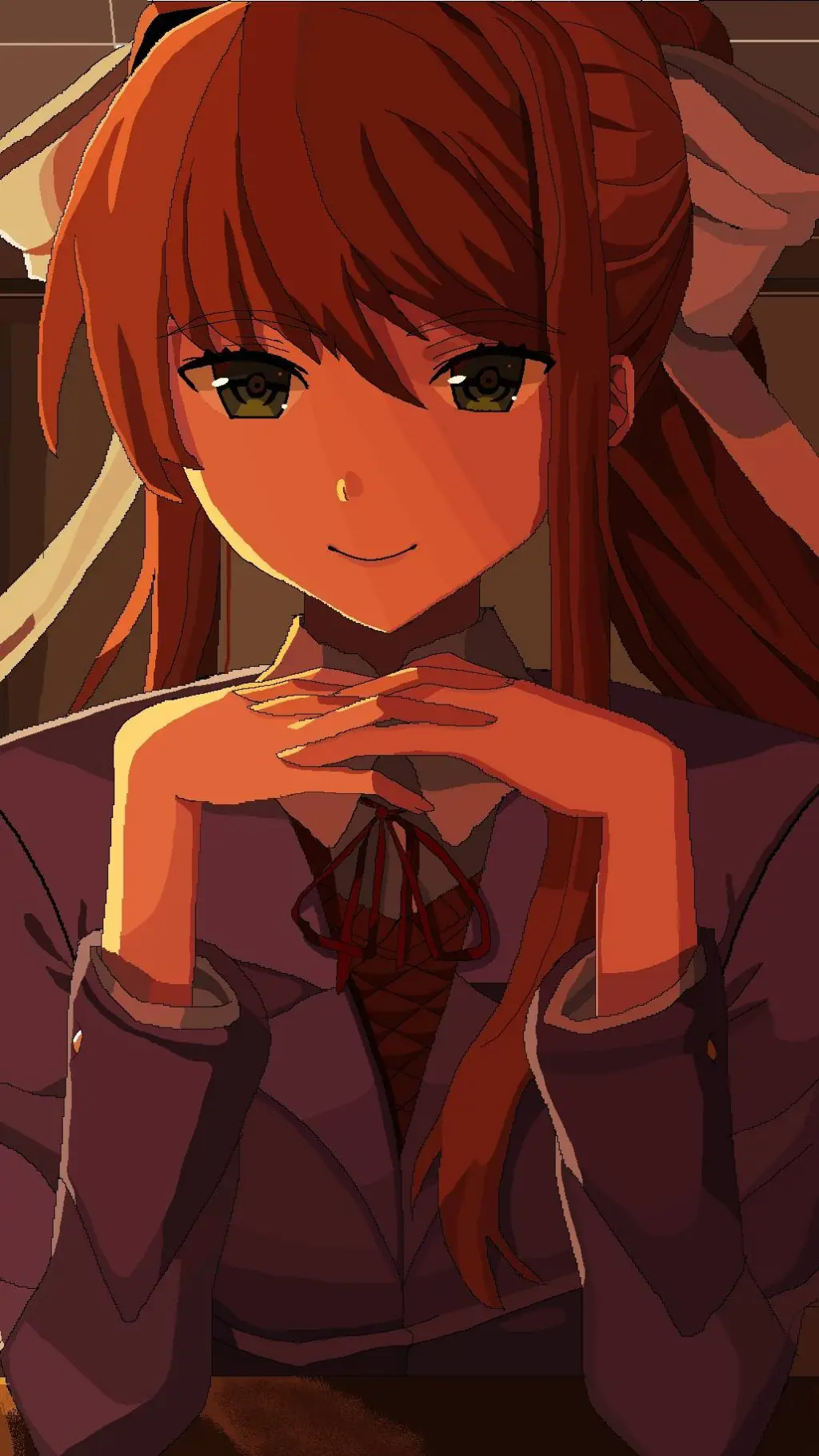 ai character: Monika just background