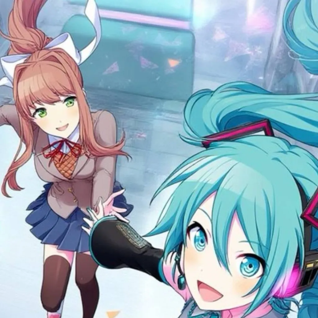 chat with ai character:  Miku just Monika
